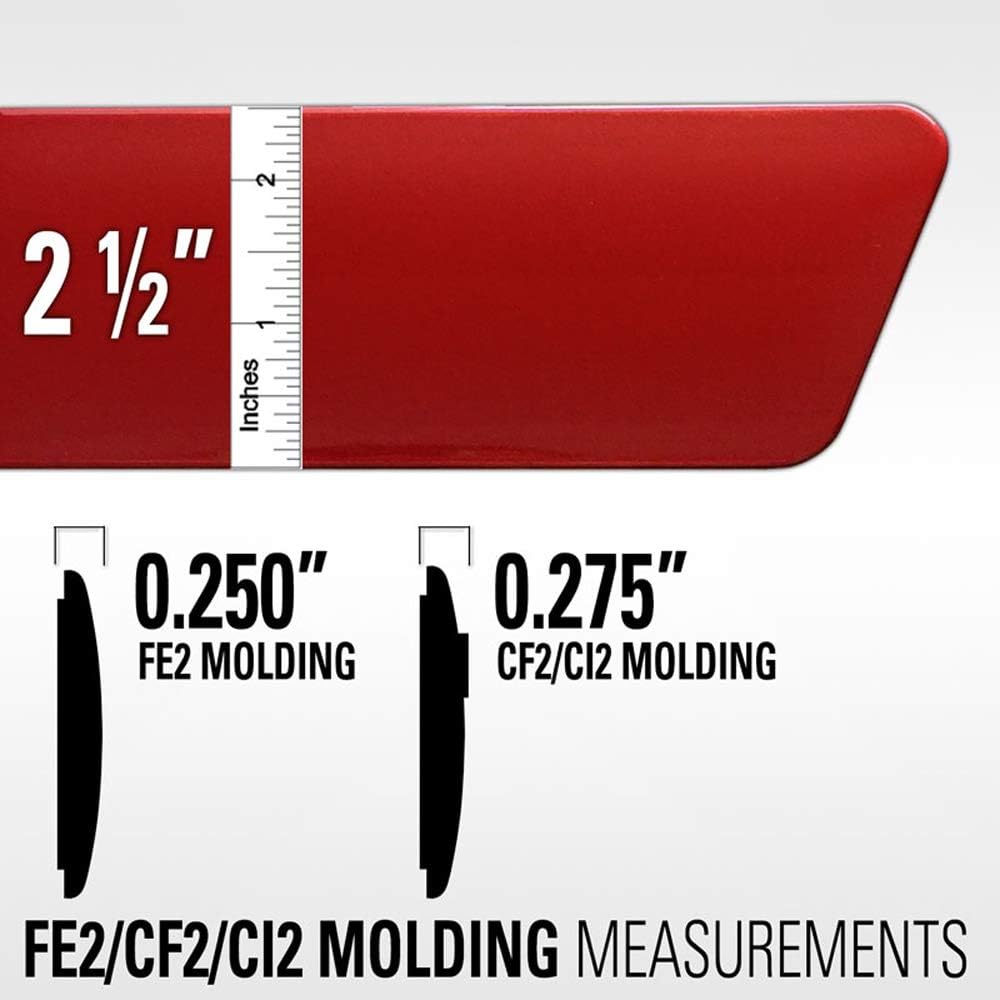 Dawn Enterprises FE2-F250350-CC Moldeo lateral de cuerpo final acabado compatible con Ford F-250, F-350 – Blanco platino (UG)
