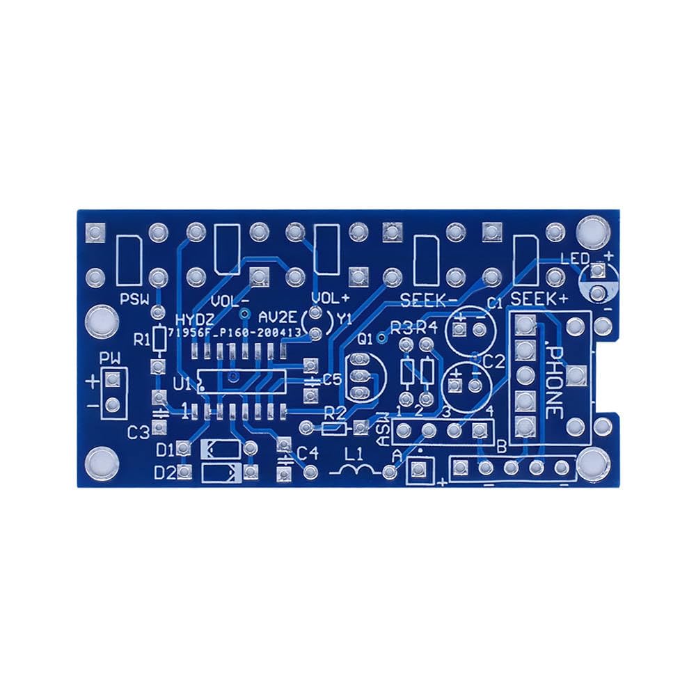 DIY Kits electrónicos inalámbricos estéreo FM módulo receptor de radio PCB 76MHz-108MHz DC 1.8V-3.6V AEAK