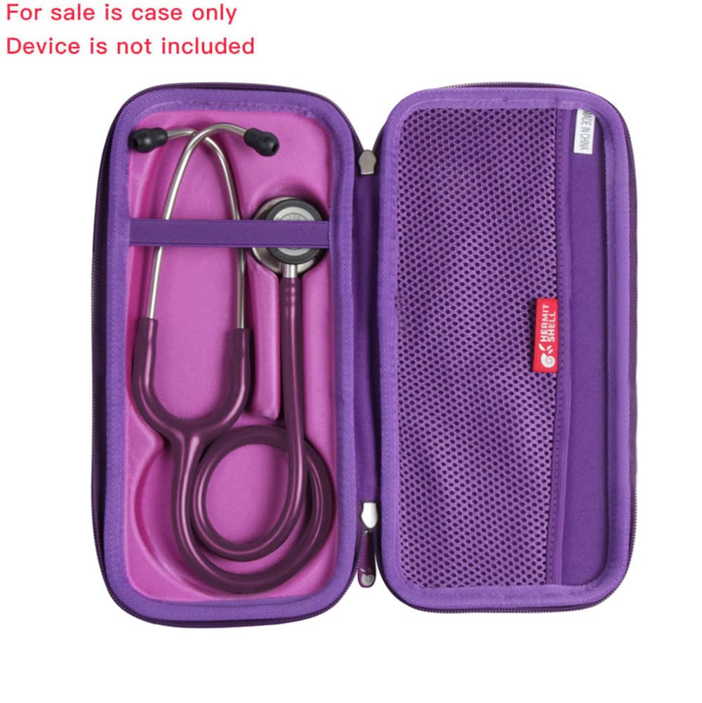 Hermitshell Estuche de viaje para estetoscopio de monitoreo 3M Littmann Classic III (morado)