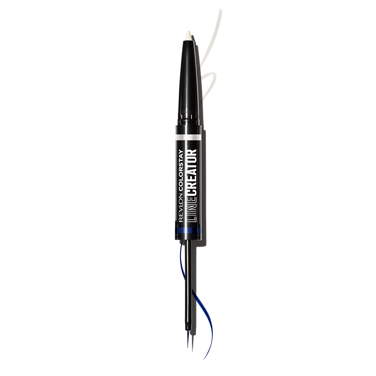 Revlon Delineador líquido y lápiz Kohl ahumado, maquillaje de ojos ColorStay Line Creator, impermeable y resistente a la transferencia, 154 Cool as