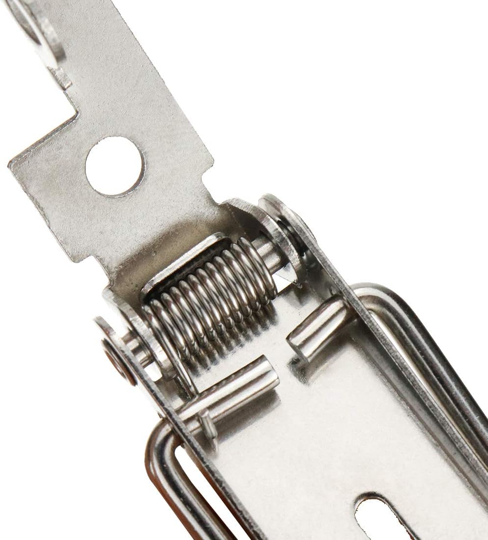Pestillos de pecho con resorte de acero inoxidable – 10 piezas