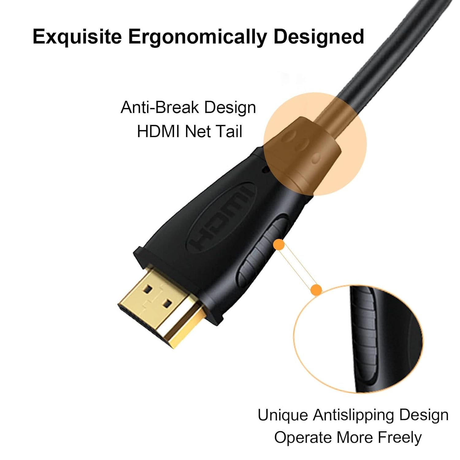 Cable HDMI corto de 4 pies, cable HDMI 4K UHD macho a macho adaptador para clasificación ARC y CL3  para laptop, monitor, PS5, PS4, Xbox One, Fire