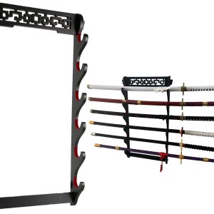 Soporte de pared Katana para espada 6 niveles Samurai Sword Display Rack Wand Wakizashi Tanto Soporte de pared Soporte de espada Soporte de pared Katana para espada 6 niveles Samurai Sword Display Rack Wand Wakizashi Tanto Soporte de pared Soporte de espada