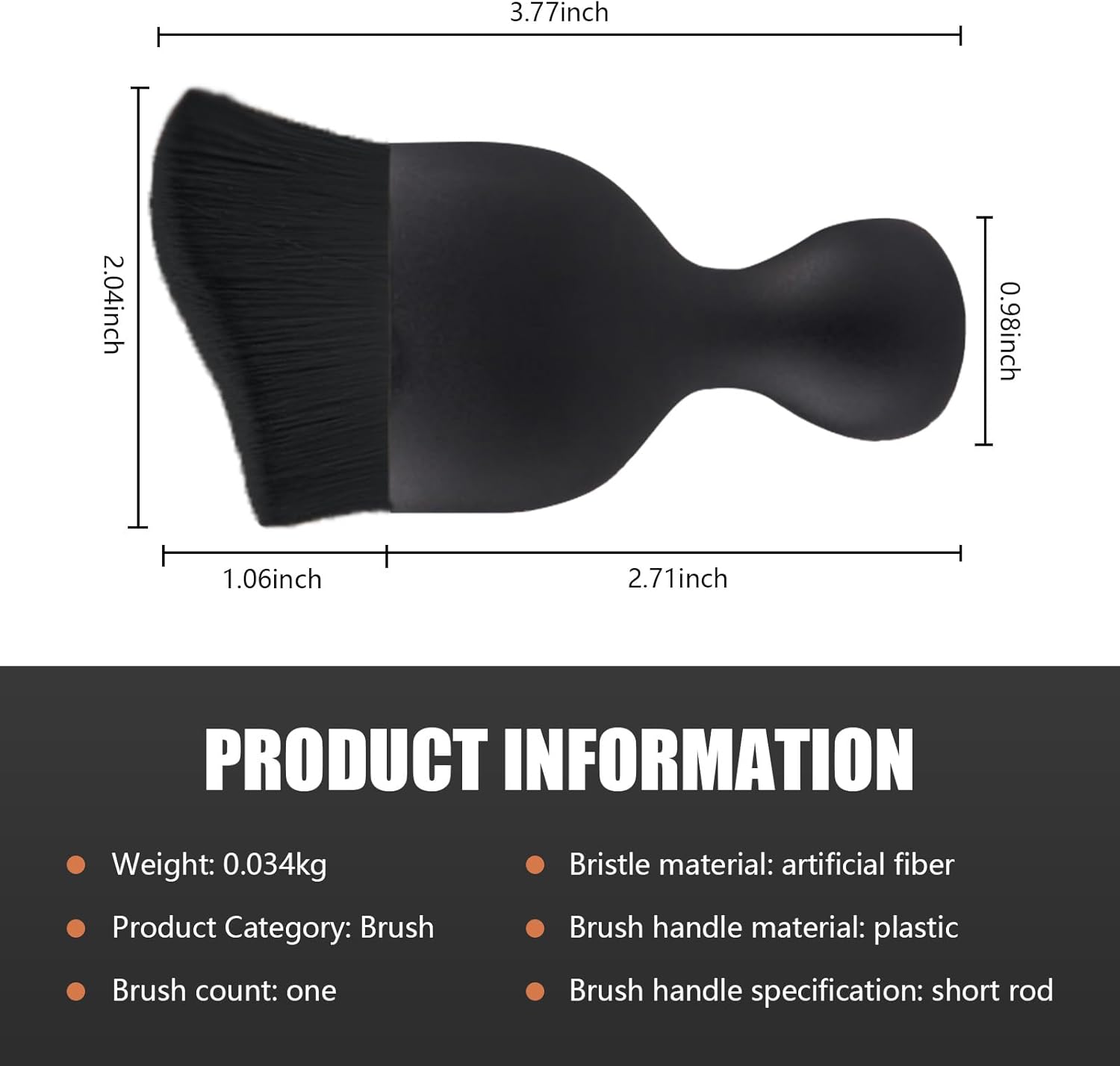 1 cepillo de salida de aire acondicionado curvado para perfil de automóvil, 3.85 x 1.77 x 0.7 pulgadas, mango de plástico ABS, cepillo suave de