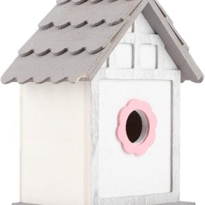 Fydun Casa de pájaros de madera DIY loros cría caja de anidación de pájaros Decoración de jardín al aire libre Casa de pájaros de madera DIY para la Fydun Casa de pájaros de madera DIY loros cría caja de anidación de pájaros Decoración de jardín al aire libre Casa de pájaros de madera DIY para la