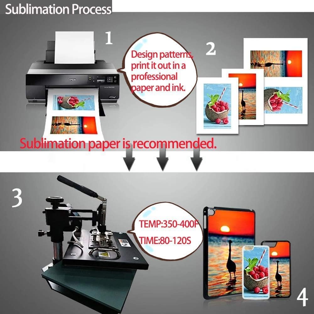 JUSTRY 5 fundas para teléfono de sublimación compatibles con Apple iPhone XR de 6.1 pulgadas, funda imprimible para teléfono para sublimación de