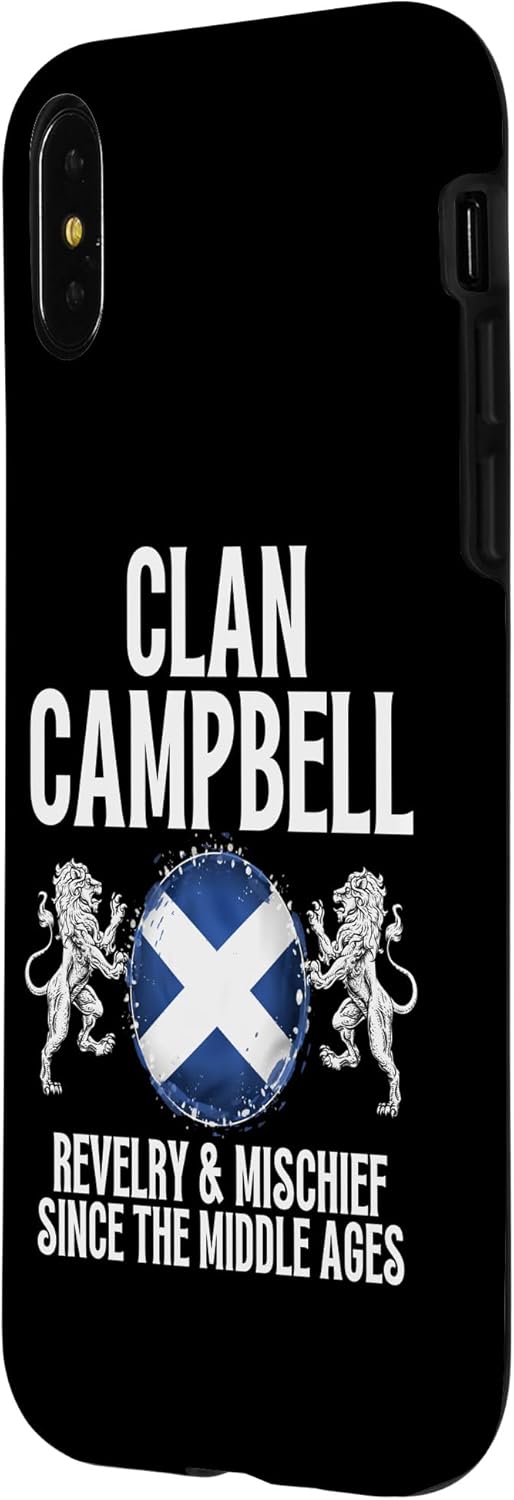 Funda para iPhone XXS Campbell Clan Scottish Family Name Scotland Heráldica