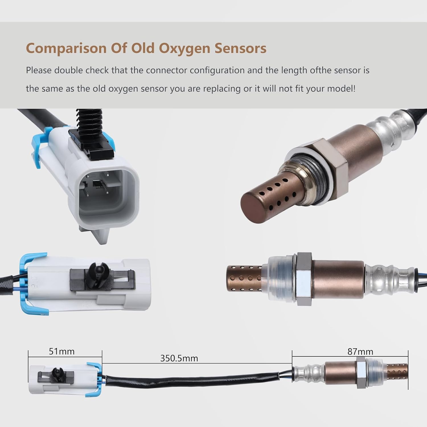 KERWINN 2 sensores de oxígeno O2 aguas arriba aguas abajo 234-4668 o2 sensor compatible con Cadillac Escalade Silverado GMC Sierra Yukon Pontiac