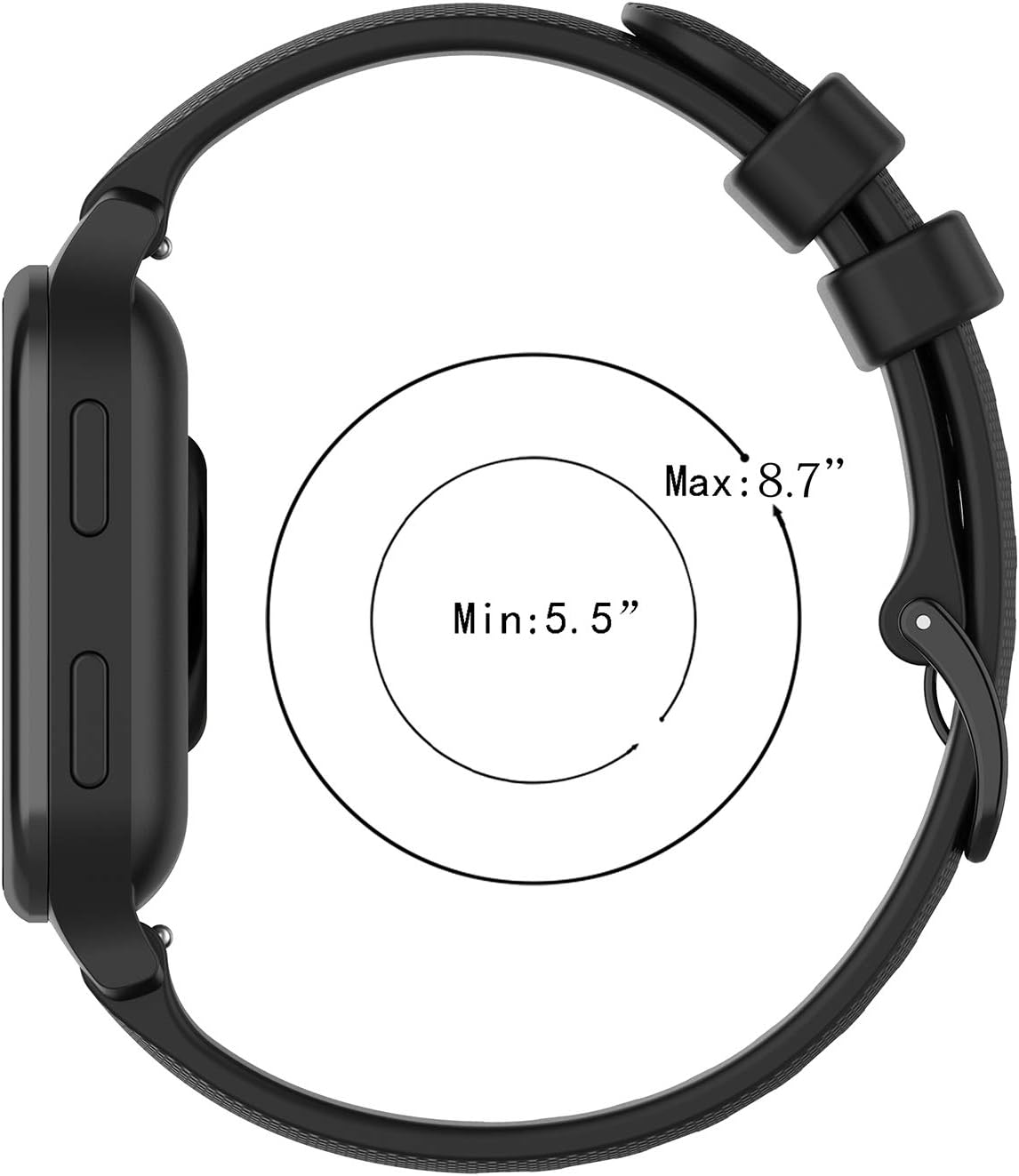 FitTurn Correa de silicona suave y colorida compatible con Garmin Venu Sq Watch de repuesto de liberación rápida, correa deportiva compatible con