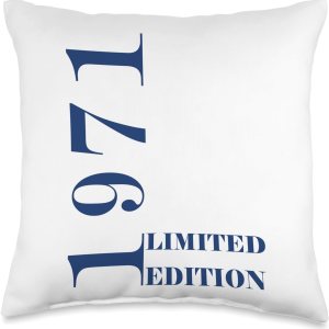 Born Vintage Limited Edition Retro Birth Year 1971 Throw Pillow, 16×16, Multicolor Born Vintage Limited Edition Retro Birth Year 1971 Throw Pillow, 16×16, Multicolor