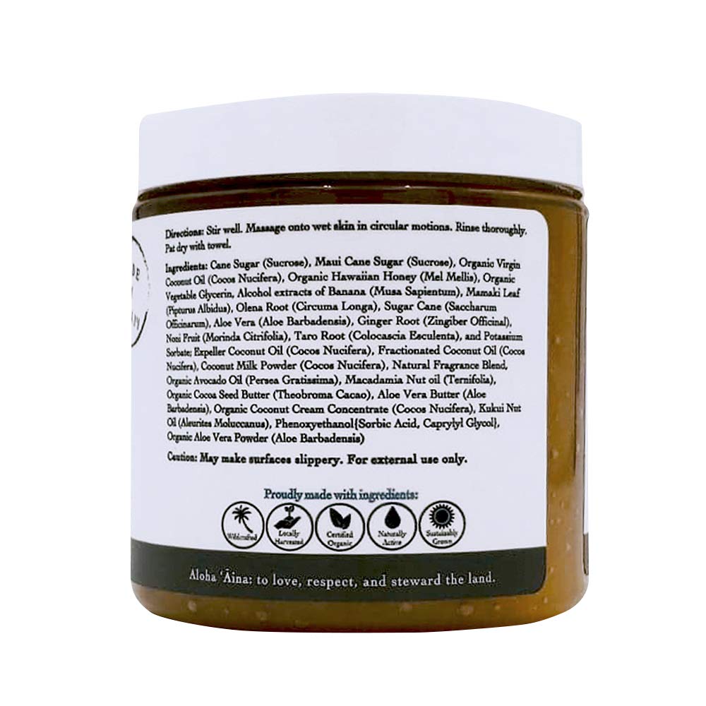 Ola Tropical Apothecary Rainforest – Esmalte de azúcar con aceites tropicales puros y extractos de plantas, 8 onzas líquidas