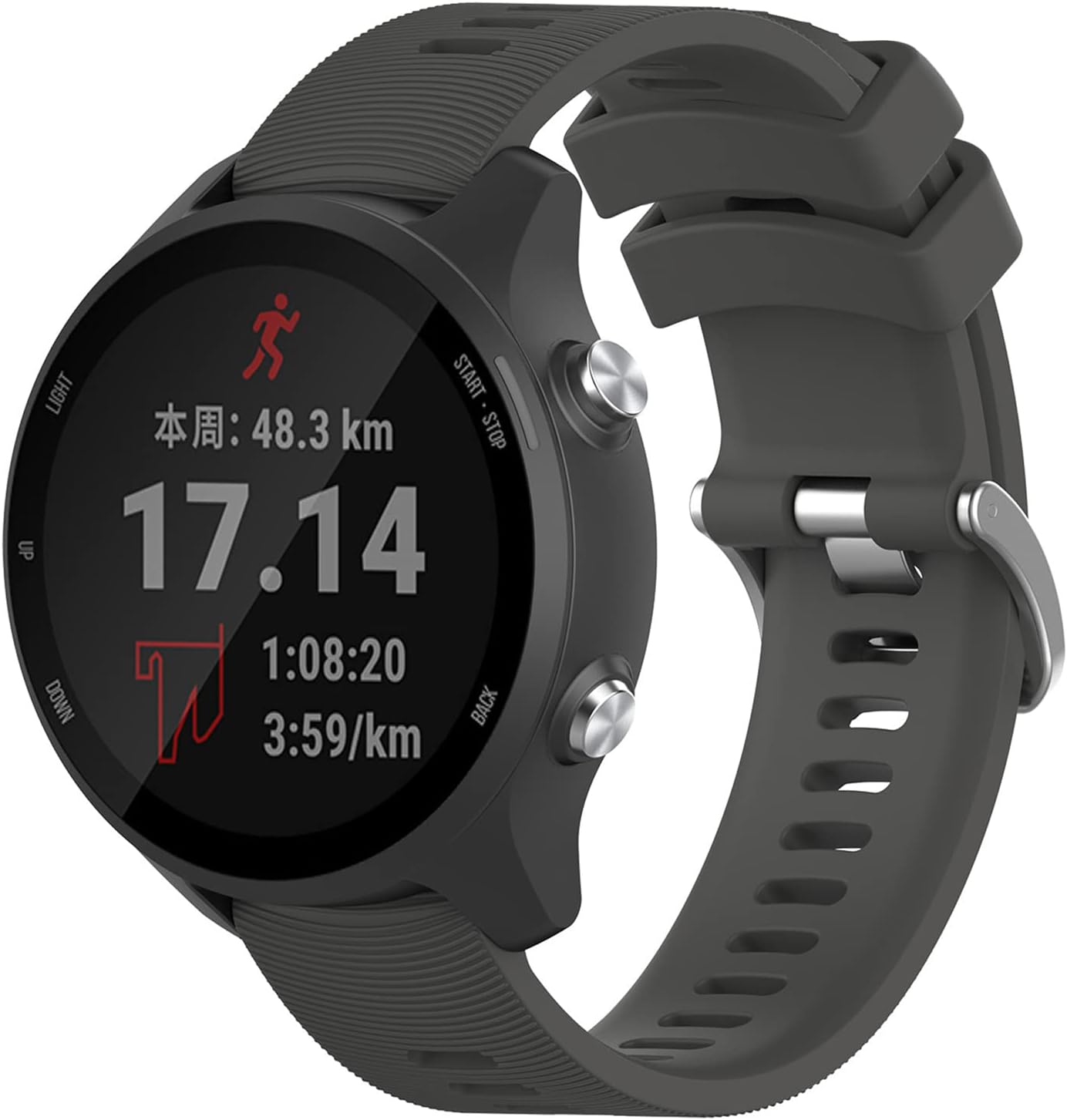 Anuoli Correa de repuesto compatible con Garmin Forerunner 245, 0.78 pulgadas para Galaxy Watch 55 Pro, Garmin Vivoactive 3 Forerunner 645245 Music