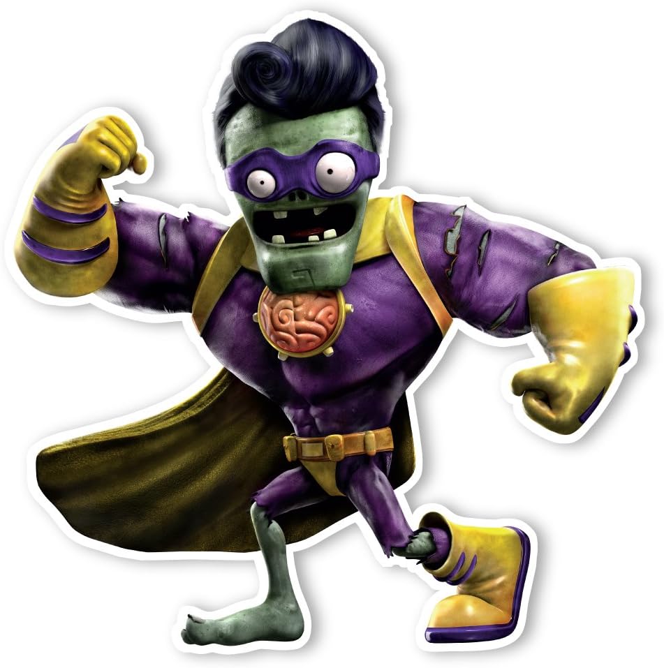 Vinilo decorativo para pared Plants vs. Zombies Garden Warfare 2 Super Brainz (12 x 12 pulgadas)