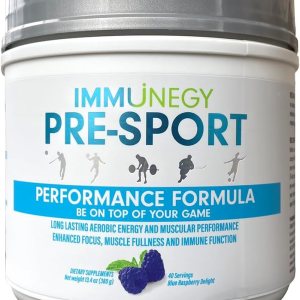 IMMUNEGY – Fórmula pre-entrenamiento de rendimiento predeportivo (delicia de frambuesa azul). 45 porciones IMMUNEGY – Fórmula pre-entrenamiento de rendimiento predeportivo (delicia de frambuesa azul). 45 porciones