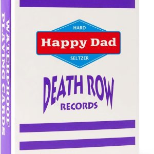 Happy Dad x Death Row – Juego de cartas de plástico impermeable para cartas de póquer, noche de juegos de cartas, portón trasero, playa, fiesta en Happy Dad x Death Row – Juego de cartas de plástico impermeable para cartas de póquer, noche de juegos de cartas, portón trasero, playa, fiesta en