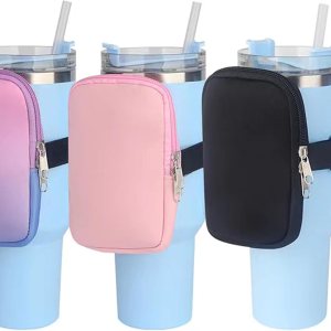 Bolsa para botella de agua, accesorios para vasos de gimnasio compatibles con Stanley Quencher Adventure de 40 onzas e IceFlow de 2030 onzas, Bolsa para botella de agua, accesorios para vasos de gimnasio compatibles con Stanley Quencher Adventure de 40 onzas e IceFlow de 2030 onzas,