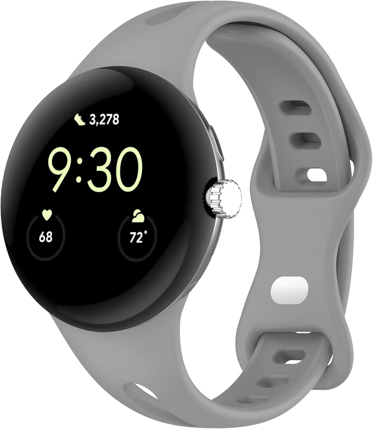 Paquete de 6 correas diseñadas para Google Pixel Watch, de silicona, transpirable, suave, delgada, deportiva, accesorio para relojes Pixel