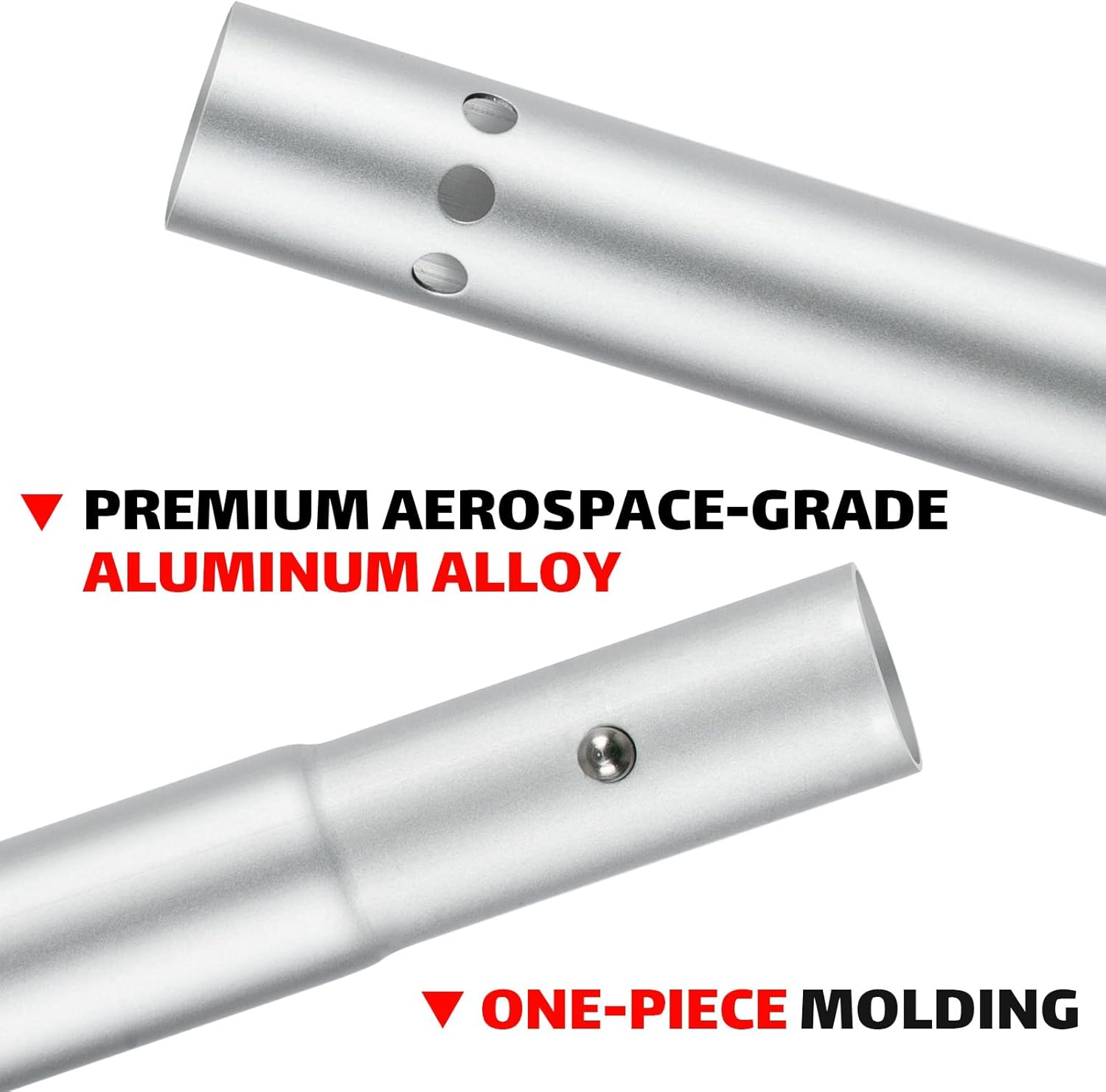 Overmont – Remo para kayak de 90.5pulgadas, aleación de aluminio resistente, ligero, para kayaks inflables con correa de remo.