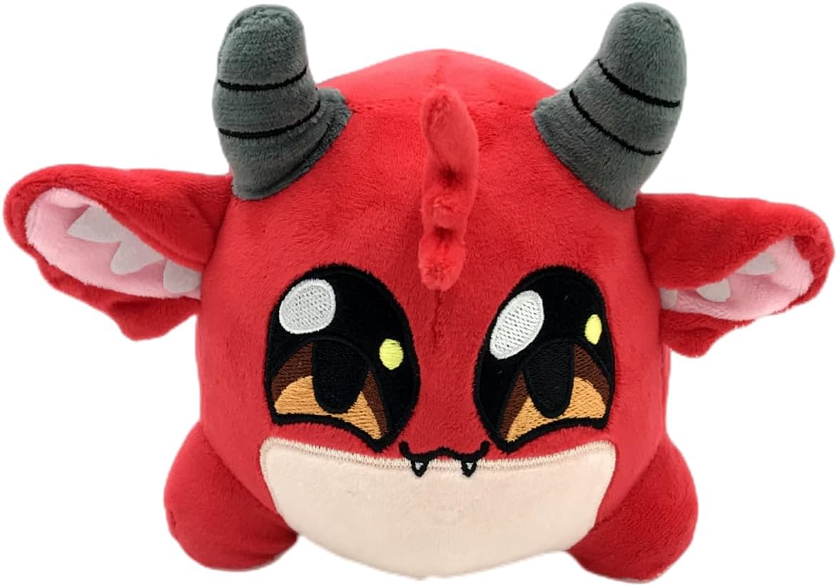 HARLSO Peluche de Demon The Click de apoyo emocional, 7.9 pulgadas, juguete de peluche de demonio rojo para niños, regalos para decoración de