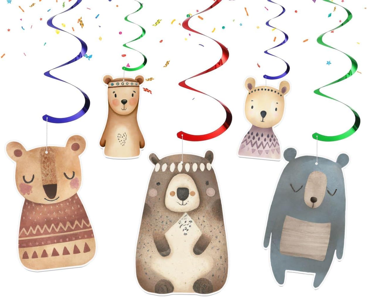 Bears Streamers – Adorables decoraciones de fiesta con temática de oso para una celebración de patas