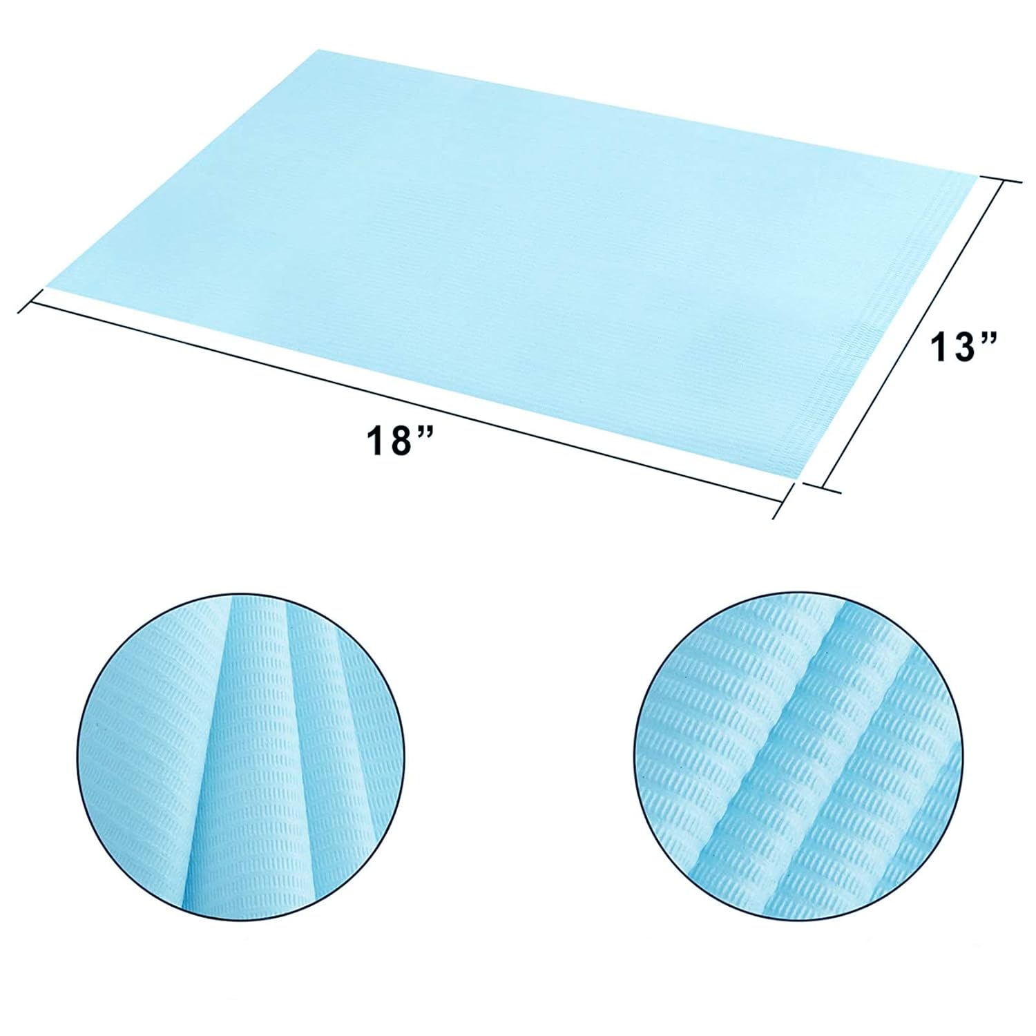 Babero desechable para dentistas, 125 piezas de papel de tatuaje para pacientes, baberos dentales Healifty de papel desechable oral, equipo de