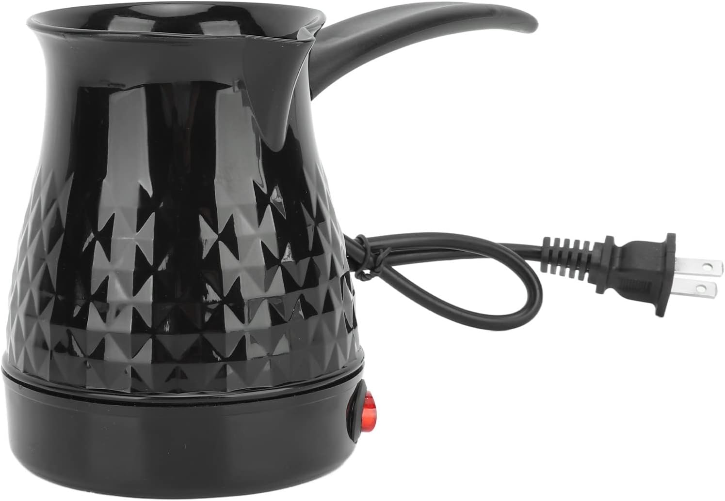 Fockety Cafetera turca, cafetera turca griega árabe de acero inoxidable con mango extraíble, cafetera eléctrica, calentador de olla para el hogar,
