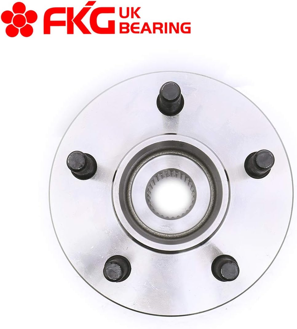 FKG 513158 Conjunto de cubo de rodamiento de rueda delantera para Jeep Wrangler (4WD), Jeep TJ (4WD), Jeep TJ (4WD), Jeep Cherokee 1999-2001, 5