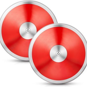 Wettarn Disco de entrenamiento deportivo para niños y niñas, disco de pista y campo, equipo de pista y campo, 2 uds Wettarn Disco de entrenamiento deportivo para niños y niñas, disco de pista y campo, equipo de pista y campo, 2 uds