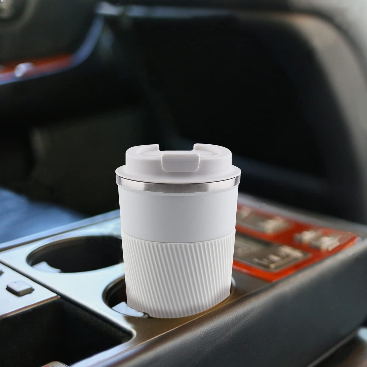 Taza de café de viaje, taza de café de acero inoxidable de doble pared de 17 onzas, vaso con tapa a prueba de derrames para exteriores, oficina,