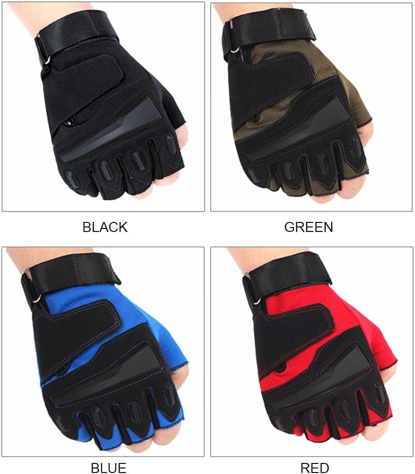 Goferlaa Guantes de entrenamiento para hombres y mujeres, utilizados para ejercicio, táctico, montañismo, al aire libre, motocicleta, guantes sin