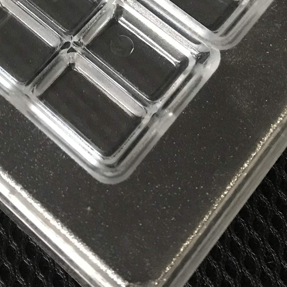 Molde de chocolate de barra de policarbonato de 2 líneas Herramientas de chocolate DIY