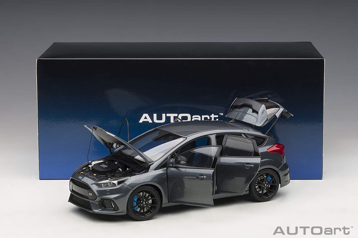 AUTOART 72954 Focus RS Stealth Gray Metallic 118 Model Car 2016