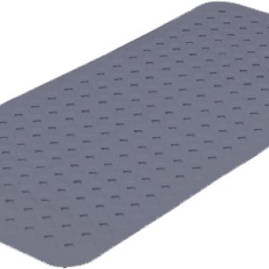 TranquilBeauty Alfombra de baño antideslizante  Corte de diamante gris transparente de 35 x 16 pulgadas con ventosas  Lavable a máquina  Tapetes de TranquilBeauty Alfombra de baño antideslizante  Corte de diamante gris transparente de 35 x 16 pulgadas con ventosas  Lavable a máquina  Tapetes de