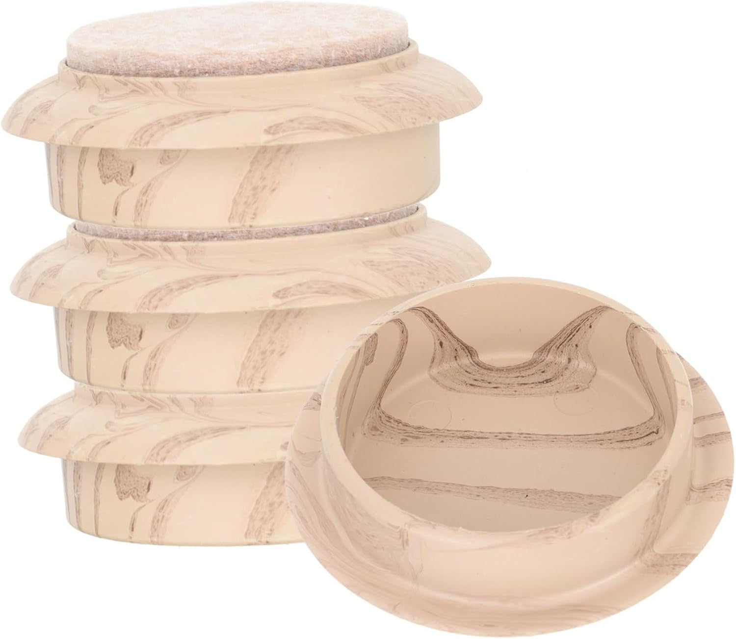 4 piezas de ruedas fijas deslizantes de piernas móviles suaves, copas redondas para muebles, extremos de goma para sillas, posavasos de silicona,