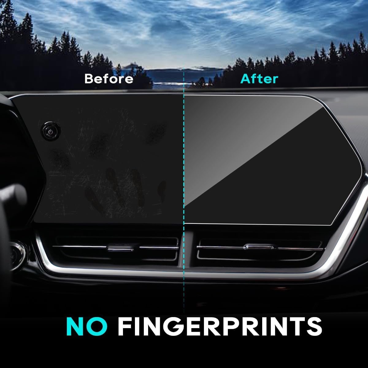 INTGET 2 protectores de pantalla para Chevrolet Chevy Trax 2024, protector de pantalla táctil de vidrio templado de alta calidad para Chevy Trax