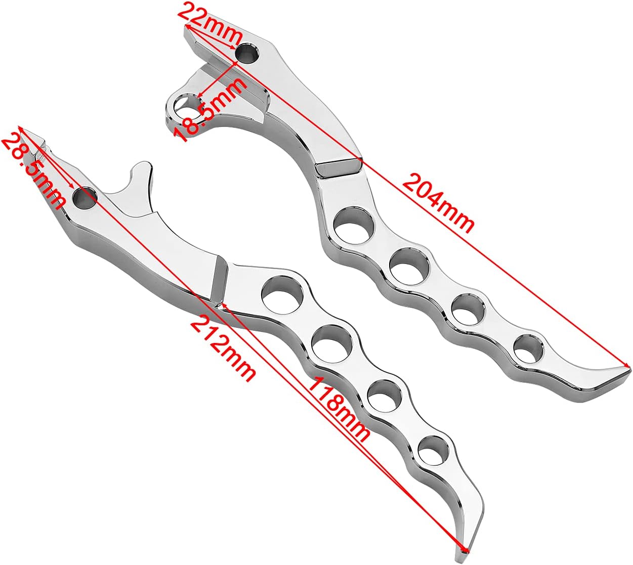 Palancas de freno de embrague, hechas de aleación de aluminio, accesorios de motocicleta compatibles con Suzuki Hayabusa GSX1300R 1999-2020 (1 par