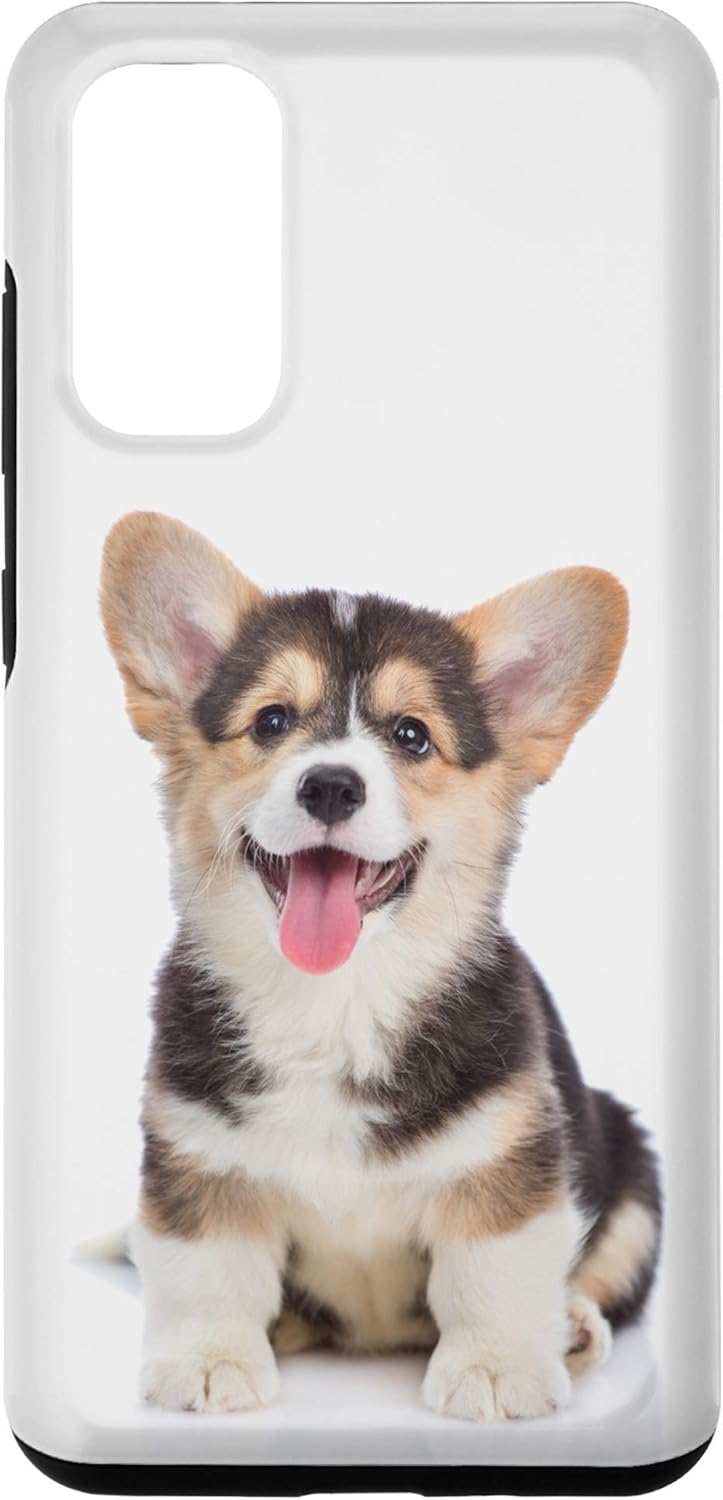 Galaxy S20 Corgi Tri Color Cachorro Retrato Perros Amante Corgi Mamá Papá Estuche Regalo