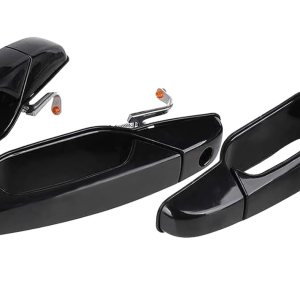 Qagea Manija de puerta exterior negra, 4 piezas para Chevy Avalanche Silverado Suburban Tahoe GMC Sierra Yukon Cadillac Escalade 2007-2014, manijas Qagea Manija de puerta exterior negra, 4 piezas para Chevy Avalanche Silverado Suburban Tahoe GMC Sierra Yukon Cadillac Escalade 2007-2014, manijas