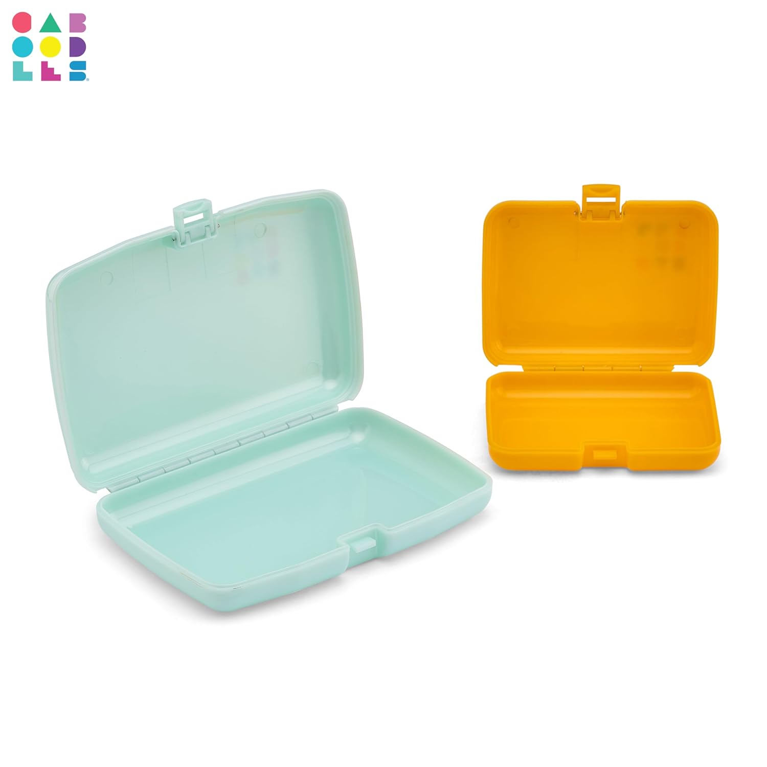 Caboodles Estuche de maquillaje para mujer, menta y amarillo