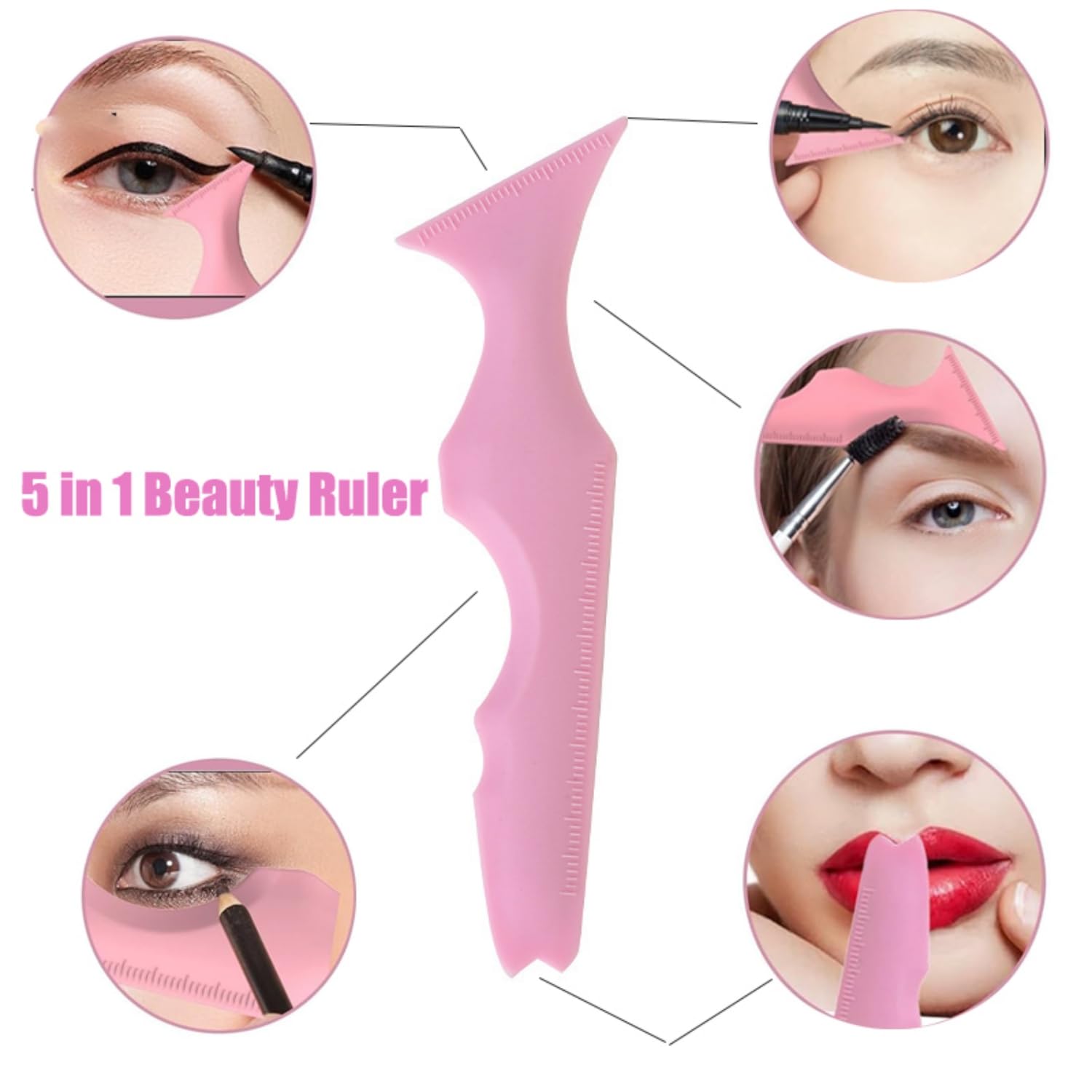 HXCQYGL 2 plantillas de delineador de ojos, protector de rímel, herramienta aplicadora de delineador de ojos de silicona, herramienta de maquillaje