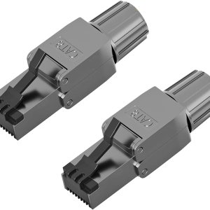 Conectores Cat8 RJ45 sin herramientas Industrial Ethernet Easy Jack Blindado Crystal Head Termination Plug (2pcs) Conectores Cat8 RJ45 sin herramientas Industrial Ethernet Easy Jack Blindado Crystal Head Termination Plug (2pcs)