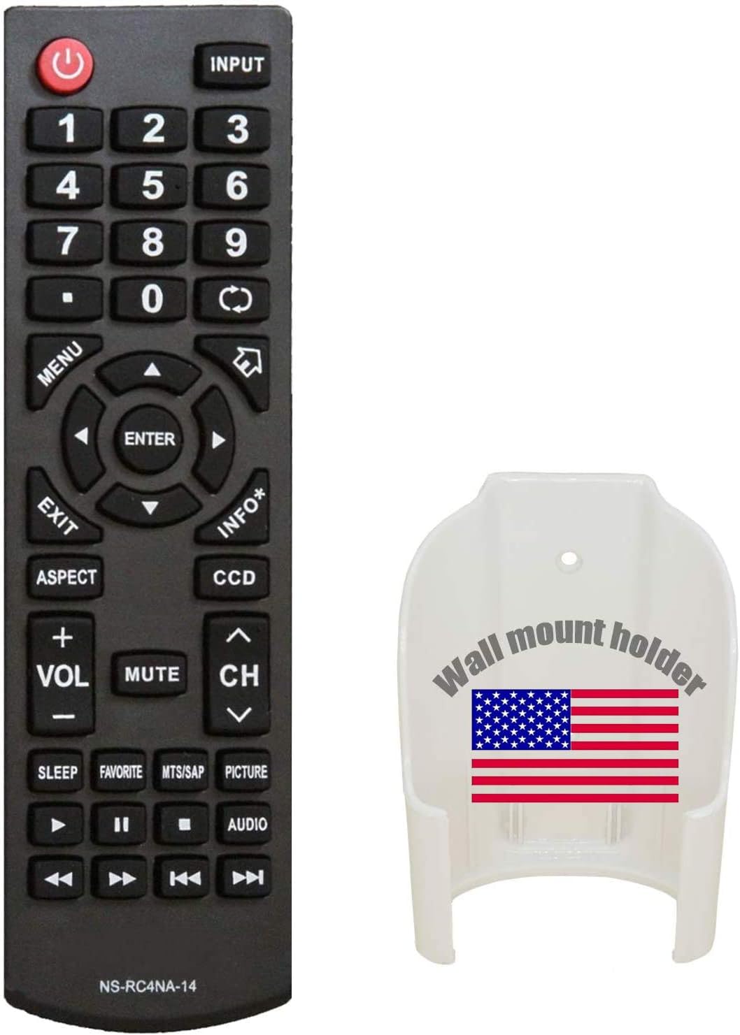 Mando a Distancia de Repuesto para Insignia NS-39D400NA14 NS-39D400NA14-A NS-39D40SNA14 NS-39E400NA14 NS-39L400NA14 NS-32LB451-A11 NS-46E481-A13