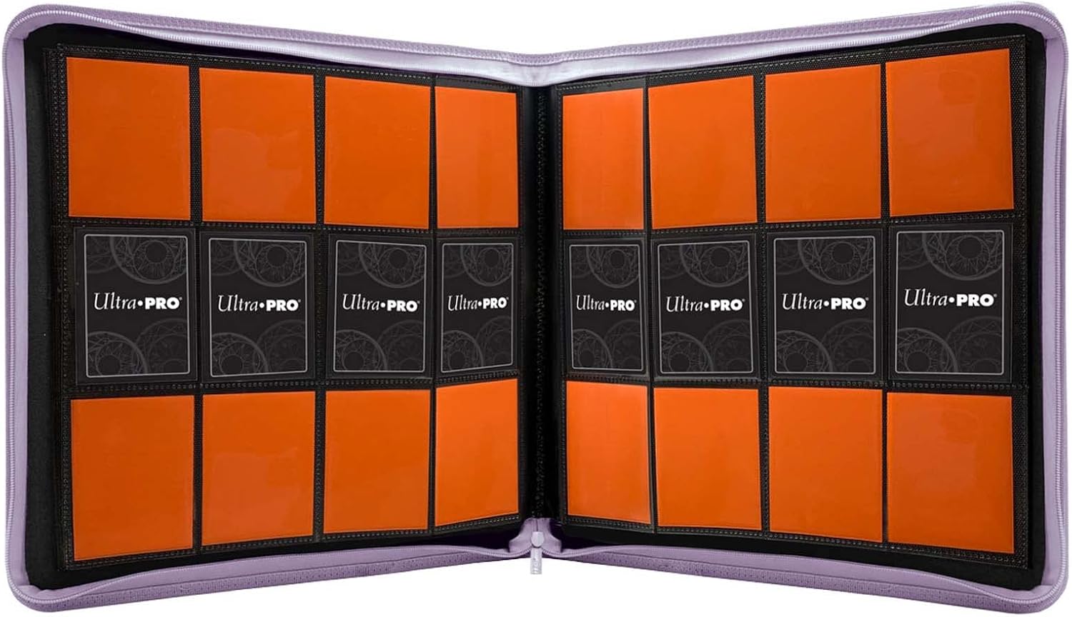 Ultra Pro E-15742 Ultra Pro-12 – Carpeta Pro con cremallera de bolsillo, color morado