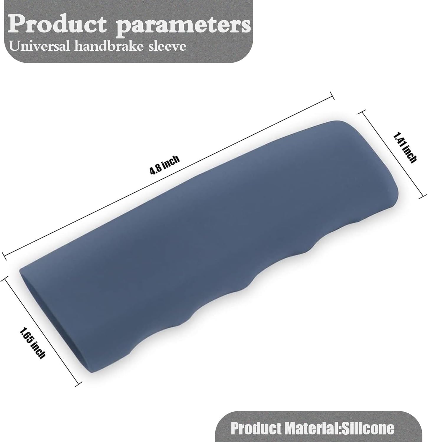 1 funda para freno de mano para automóvil, kit decorativo de palanca de freno de mano de silicona, protector de manija de freno en forma de onda,