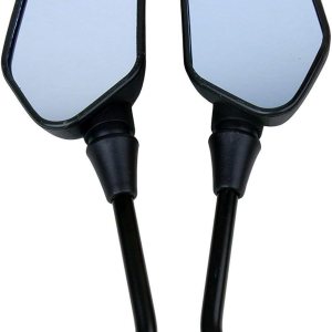 1 par de espejos retrovisores de motocicleta negros compatibles con Triumph Tiger Explorer ABS 1 par de espejos retrovisores de motocicleta negros compatibles con Triumph Tiger Explorer ABS