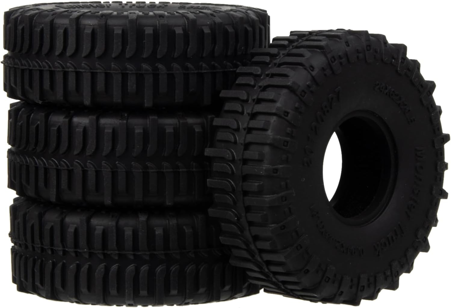 1.0 Neumáticos-S5 Swamp Claw Mud Terrain Crawler Neumáticos de goma suave para 118 TRX4M 124 AX24 SCX24 FCX24 RC Crawler Car Upgrades