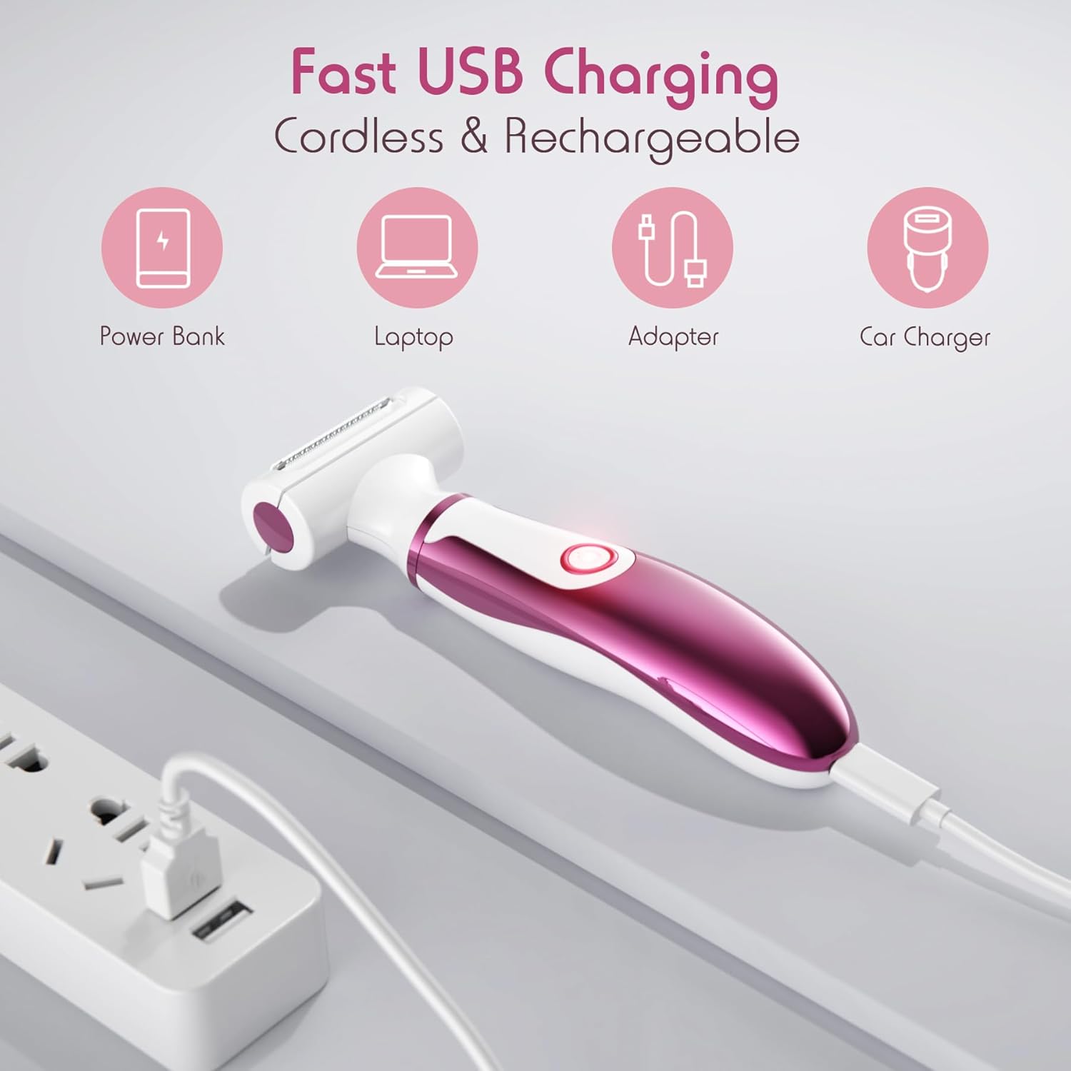 SEABIRD Maquinillas de afeitar eléctricas para mujeres, depiladoras inalámbricas recargables para depilación para piernas, cara, brazos, bikini,