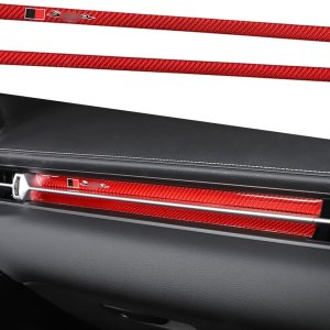 Decoración de salida de aire copiloto para consola central de automóvil (con letra), apto para Toyota Supra GR A90 A91 MK5 2019-2022, borde de fibra Decoración de salida de aire copiloto para consola central de automóvil (con letra), apto para Toyota Supra GR A90 A91 MK5 2019-2022, borde de fibra