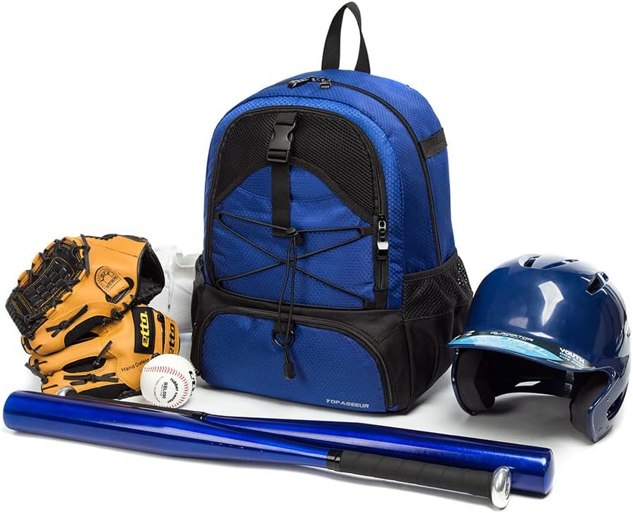 Mochila de fútbol juvenil  Bolsa de béisbol, mochila de bate, equipo de pelota en T y sóftbol  Mochila de baloncesto  Bolsa de fútbol de voleibol y