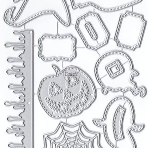 DzIxY Troqueles de corte de metal de calabaza fantasma de Halloween para hacer tarjetas, juegos de troqueles de papel para grabar, álbum, plantillas DzIxY Troqueles de corte de metal de calabaza fantasma de Halloween para hacer tarjetas, juegos de troqueles de papel para grabar, álbum, plantillas